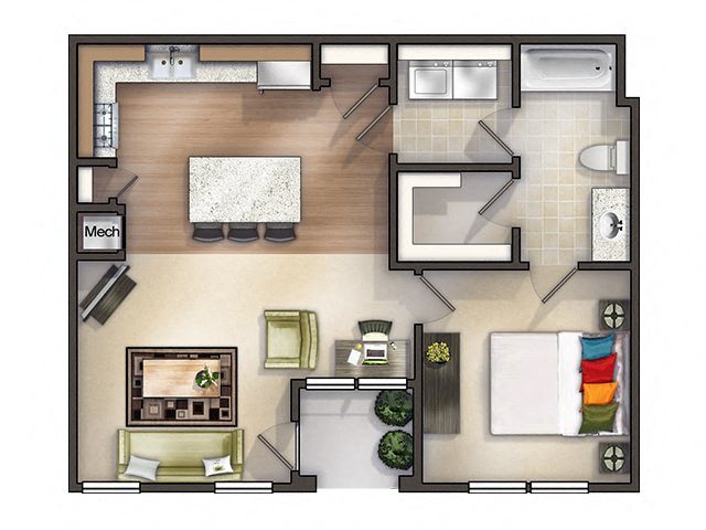 Argyle I Furnished Floor Plan Argyle I Furnished Floor Plan at Tattersall Chesapeake, Virginia